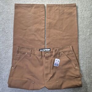 Carhartt Pants Mens ACTUAL 40x33 Loose Fit Firm Duck Double Front Workwear USA